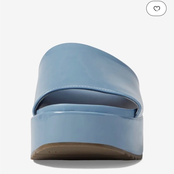 Vionic Trista blue shadow patent platform sandals size 8 - Picture 2 of 12